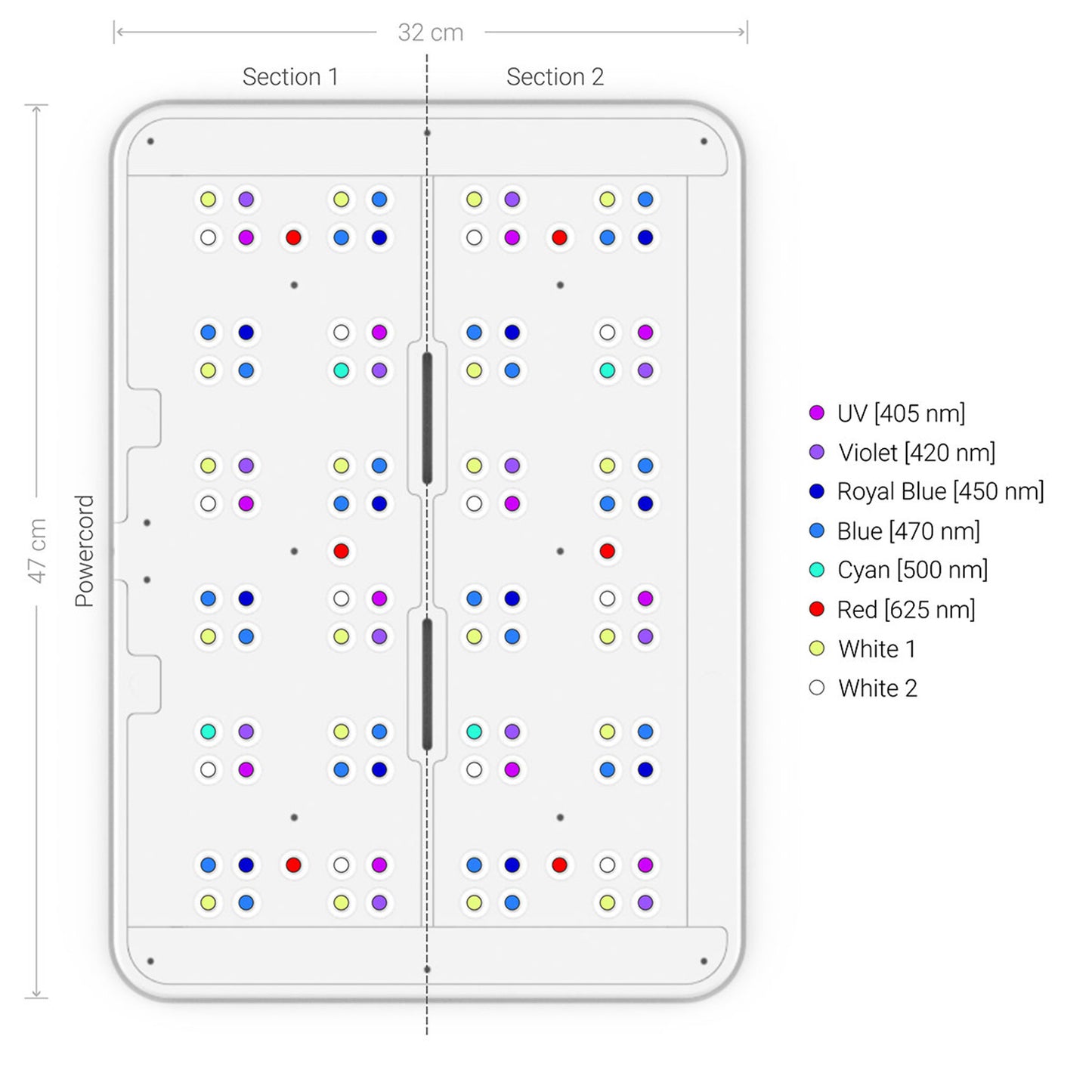 ATI Straton Pro 102 Flat Panel LED Light - Anthracite Gray