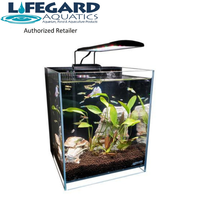 8.3 Gallons 45° Beveled Edge Low Iron Ultra Clear Aquarium - Fish Tank USA