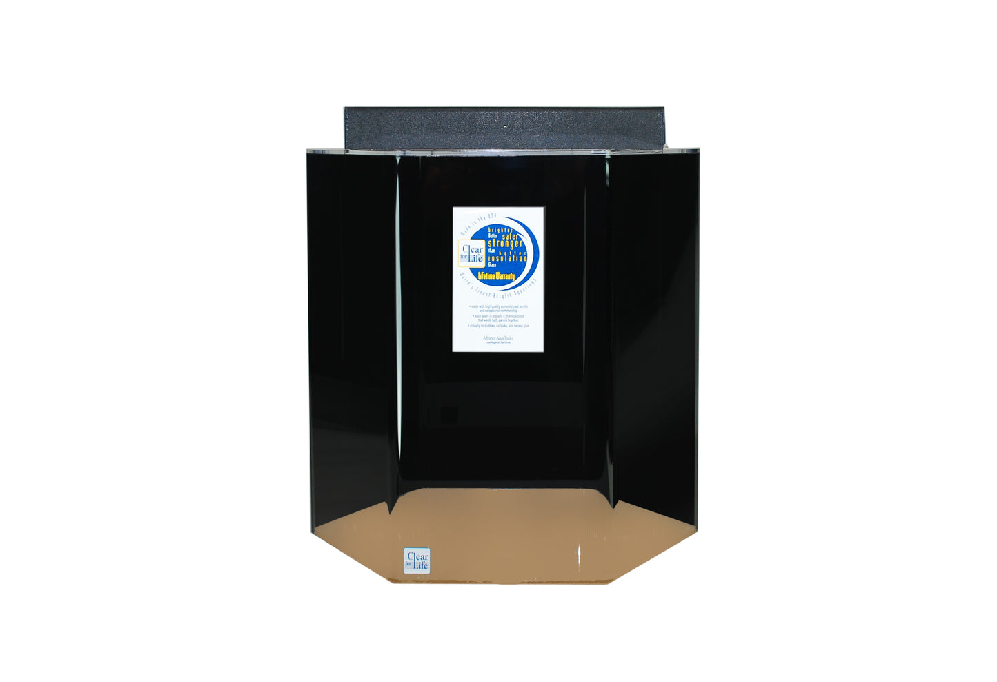 Clear for Life Acrylic Hexagon UniQuarium Aquarium - 35 Gallon