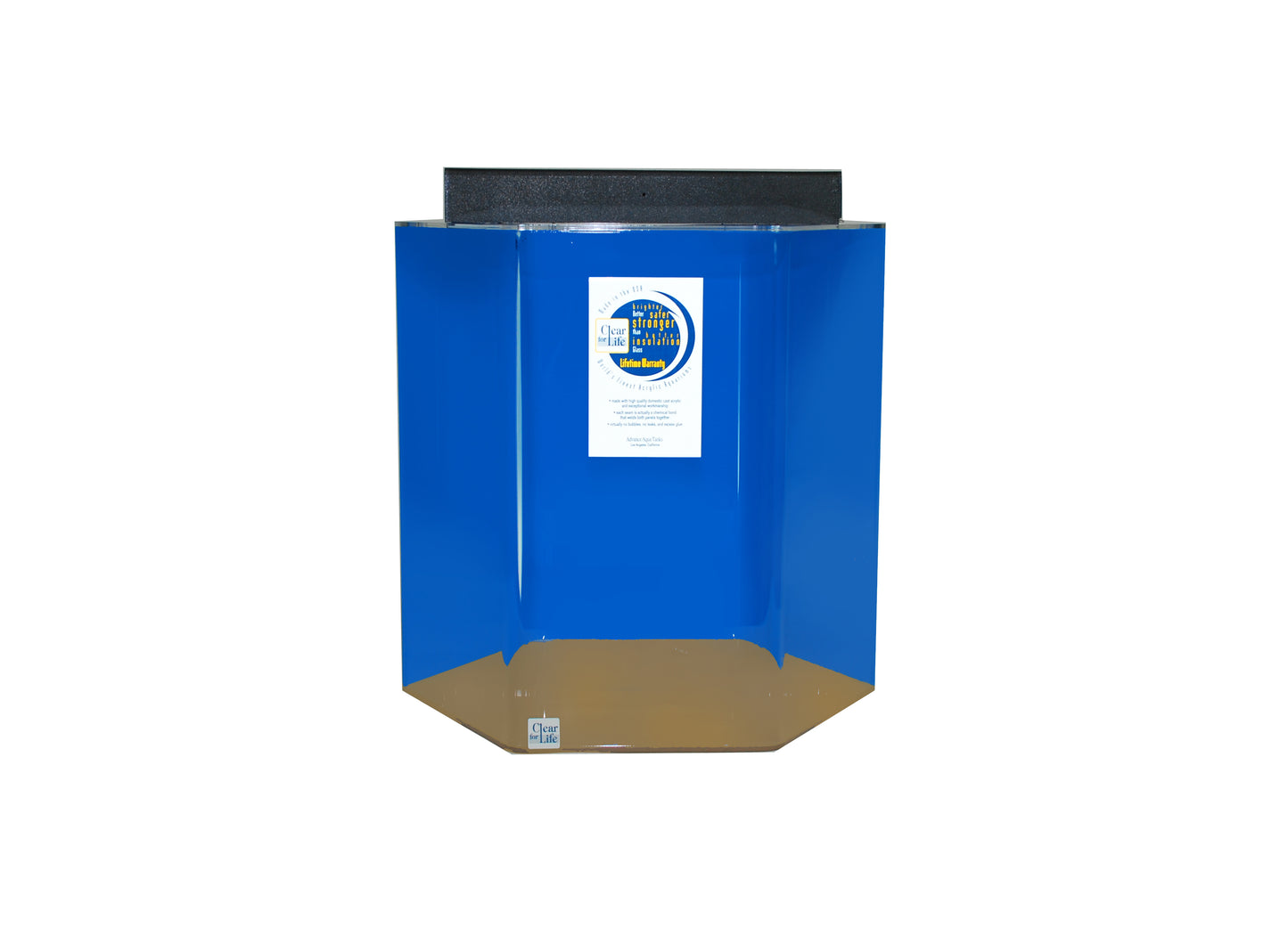 Clear for Life Acrylic Hexagon UniQuarium Aquarium - 35 Gallon