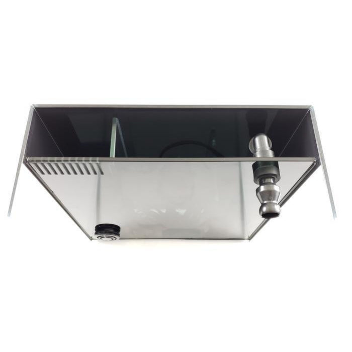 7 Gallon CRYSTAL 45 Degree Low Iron Ultra Clear Aquarium with Built in Side Filter-Lifegard Aquatics - Fish Tank USA