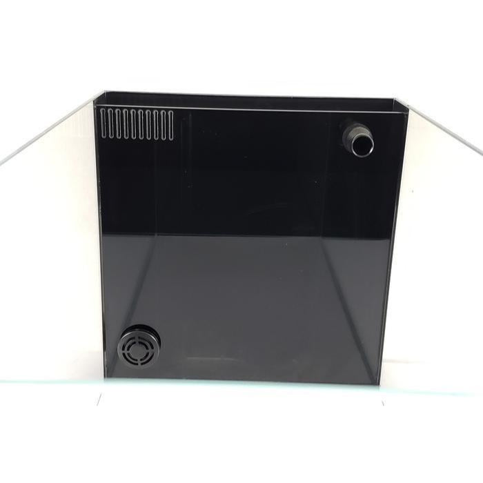 7 Gallon CRYSTAL 45 Degree Low Iron Ultra Clear Aquarium with Built in Side Filter-Lifegard Aquatics - Fish Tank USA