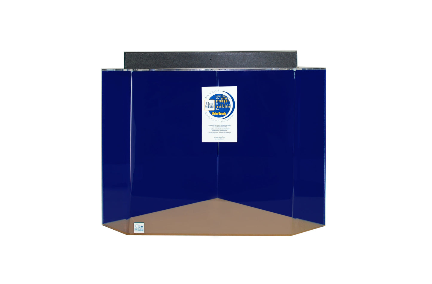 Clear for Life Acrylic UniQuarium Pentagon Aquarium - 50 Gallon