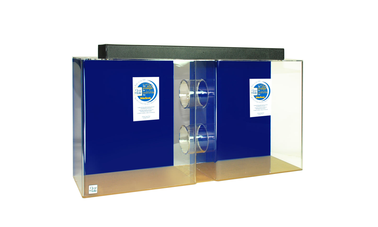 Clear for Life Acrylic Tube Aquarium - 35 Gallon