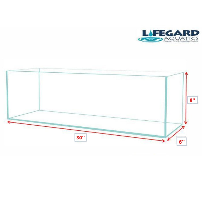 6 Gallon Long 45° Degree Low Iron Ultra Clear Bookshelf Aquarium - Fish Tank USA