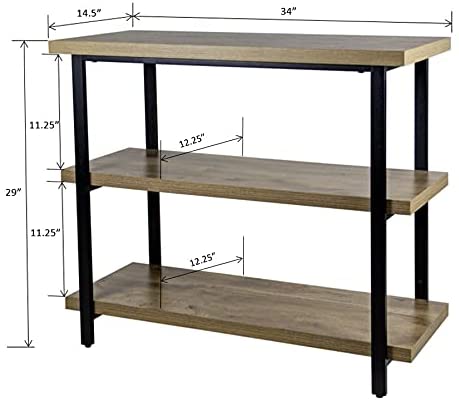 Aquatic Fundamentals Kyndall Laine Home 29-37 Gallon 3-Tier Aquarium Stand Gray Wash