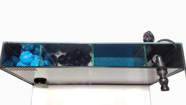 24 Gallon - CRYSTAL 45 Degree Low Iron Ultra Clear Aquarium with Built in Back Filter - Fish Tank USA