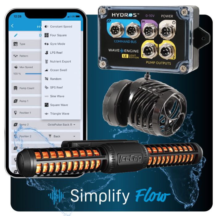 IceCap 4K Gyre Flow Pump With WaveEngine LE Controller