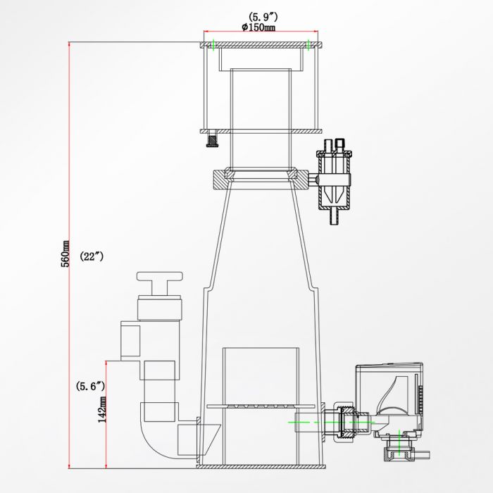 Classic 150INT Protein Skimmer - Reef Octopus - Fish Tank USA