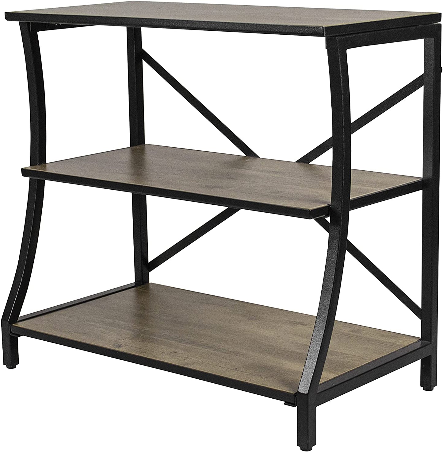 Aquatic Fundamentals Kyndall Laine Home 29-37 Gallon 3-Tier Aquarium Stand With Swerved Front Leg