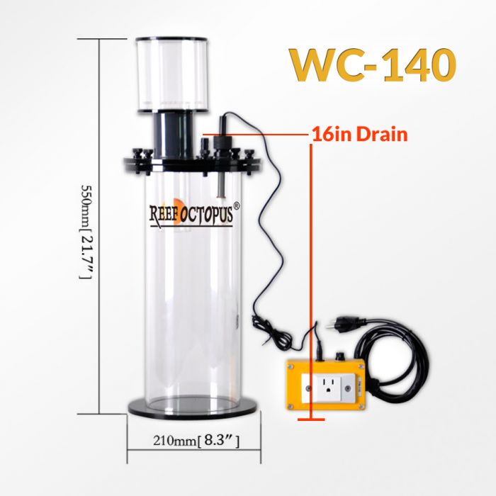 6in Waste Collector with Auto Shutoff & Delay Timer - Fish Tank USA