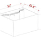 INT 50 Lagoon Aquarium with APS Stand - Black