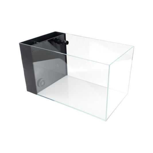 7 Gallon CRYSTAL 45 Degree Low Iron Ultra Clear Aquarium with Built in Side Filter-Lifegard Aquatics - Fish Tank USA