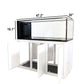 INT 100 Peninsula Aquarium with APS Stand - White