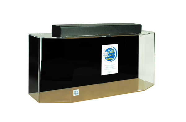 Clear for Life Acrylic Flat Back Hexagon UniQuarium Aquarium - 20 Gallon