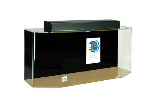 Clear for Life Acrylic Flat Back Hexagon Aquarium - 20 Gallon