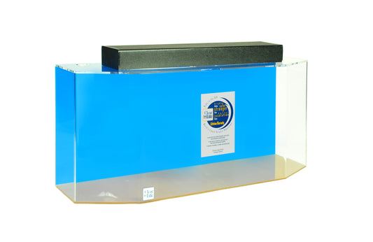Clear for Life Acrylic Flat Back Hexagon UniQuarium Aquarium - 20 Gallon