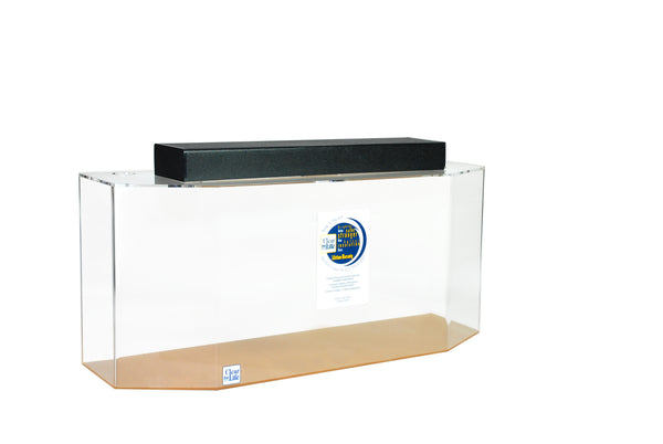 Clear for Life Acrylic Flat Back Hexagon Aquarium - 20 Gallon