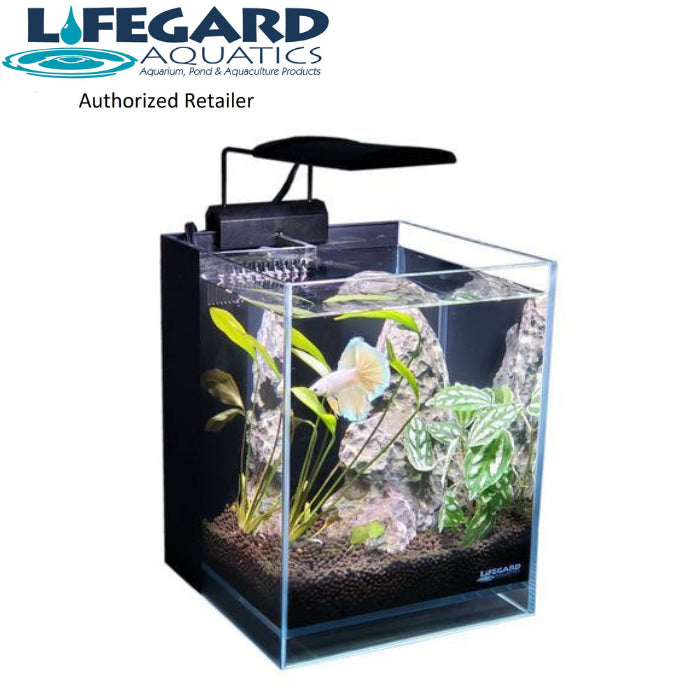 Lifegard Aquatics Betta Low Iron Ultra Clear Aquarium - 1.2 Gal - 5.9 x 5.9