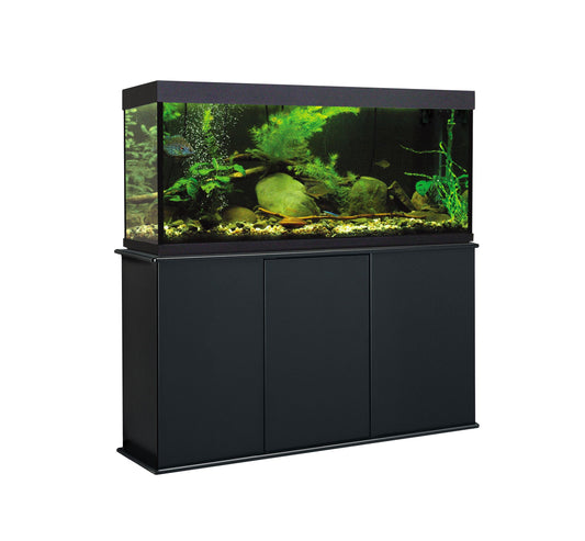 Aquatic Fundamentals 55 Gallon Black Upright Aquarium Stand - Fish Tank USA