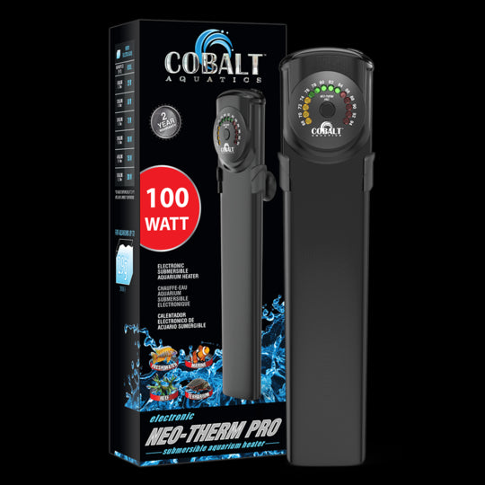 Cobalt Aquatics Neo-Therm Pro Submersible Aquarium Heater (Plastic) - 100 Watt