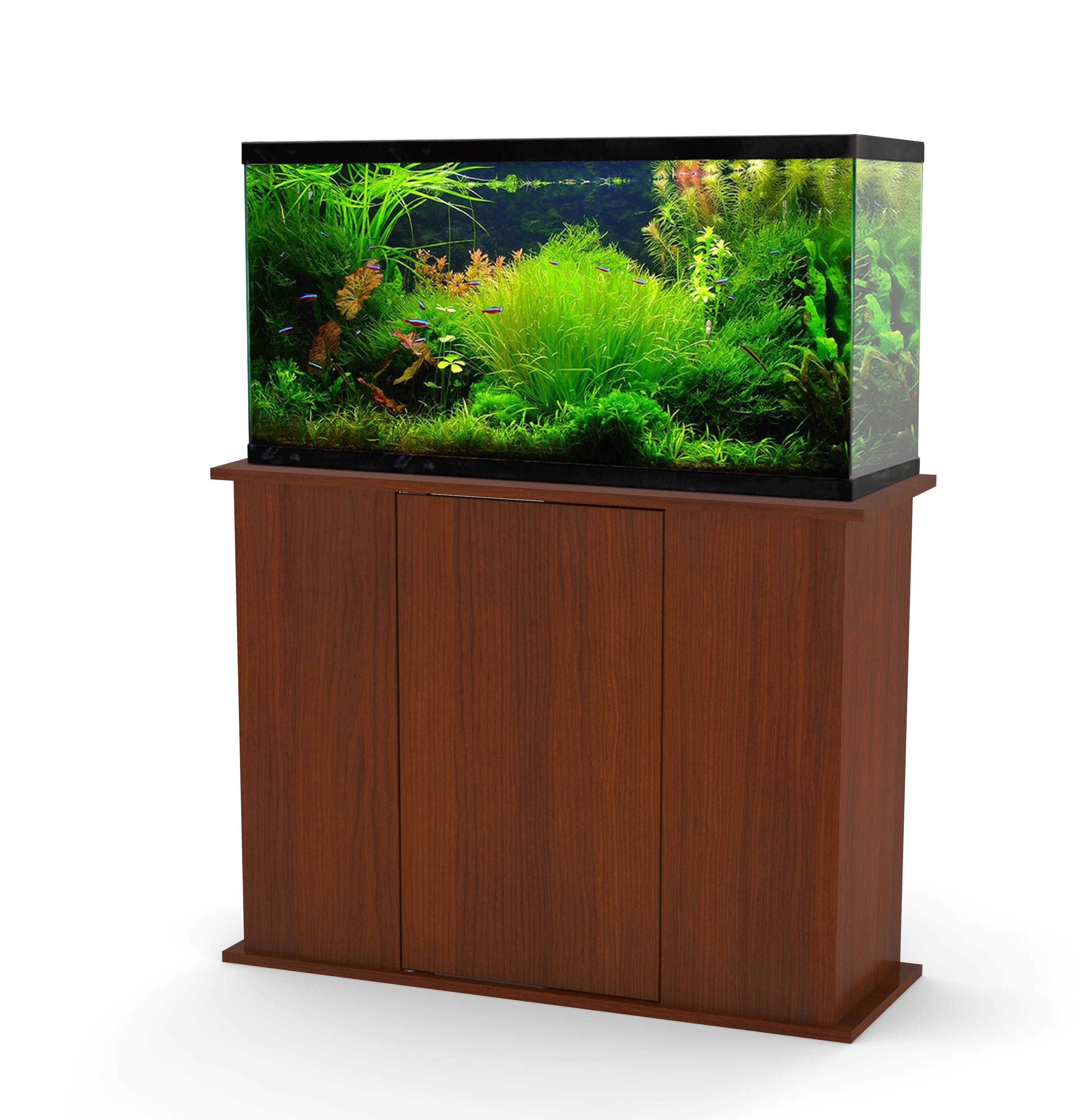 Aquatic Fundamentals 30-45 Gallon Serene Cherry Upright Aquarium Stand - Fish Tank USA