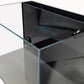 10 Gallon - CRYSTAL 45 Degree Low Iron Ultra Clear Aquarium with Built in Back Filter - Fish Tank USA