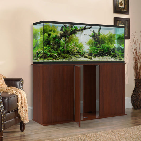 Aquatic Fundamentals 55 Gallon Serene Cherry Upright Aquarium Stand - Fish Tank USA