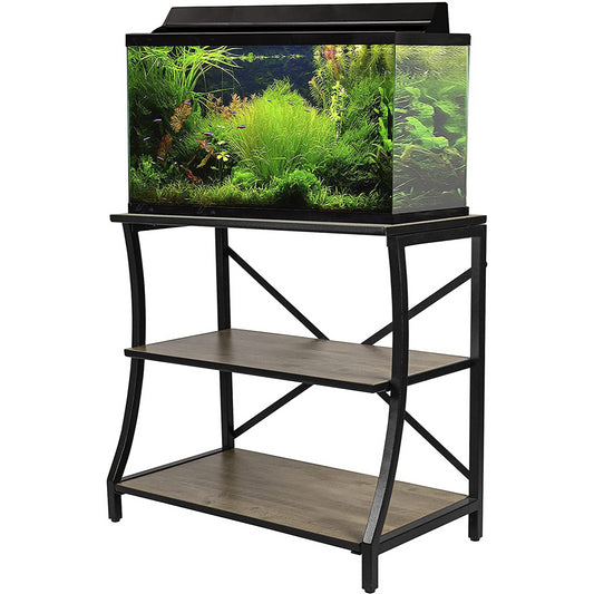 Aquatic Fundamentals Kyndall Laine Home 29-37 Gallon 3-Tier Aquarium Stand With Swerved Front Leg