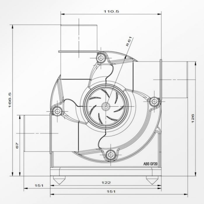 Abyzz A200 IPU-3M 3,800GPH Controllable DC Pump