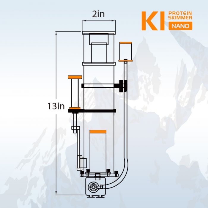 IceCap K1 Nano Protein Skimmer - Fish Tank USA