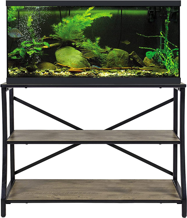 Aquatic Fundamentals Kyndall Laine Home 40-55 Gallon 3-Tier Aquarium Stand With Swerved Front Leg
