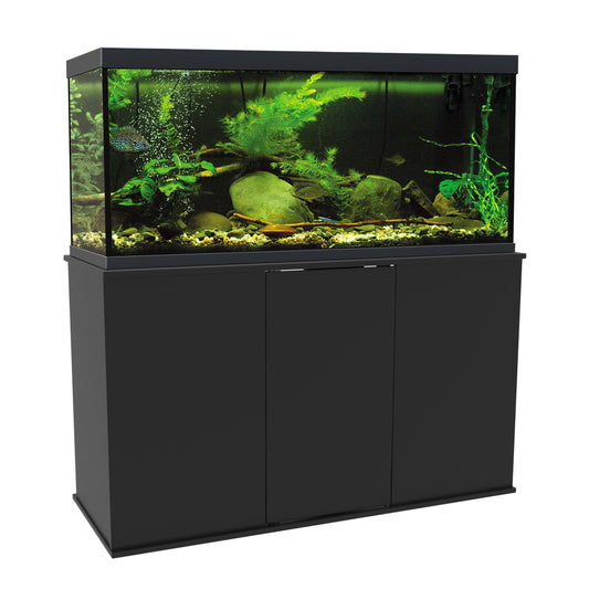 Aquatic Fundamentals 75-90 Gallon Black Upright Aquarium Stand - Fish Tank USA