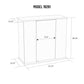 Aquatic Fundamentals 29-37 Gallon Serene Cherry Upright Aquarium Stand - Fish Tank USA